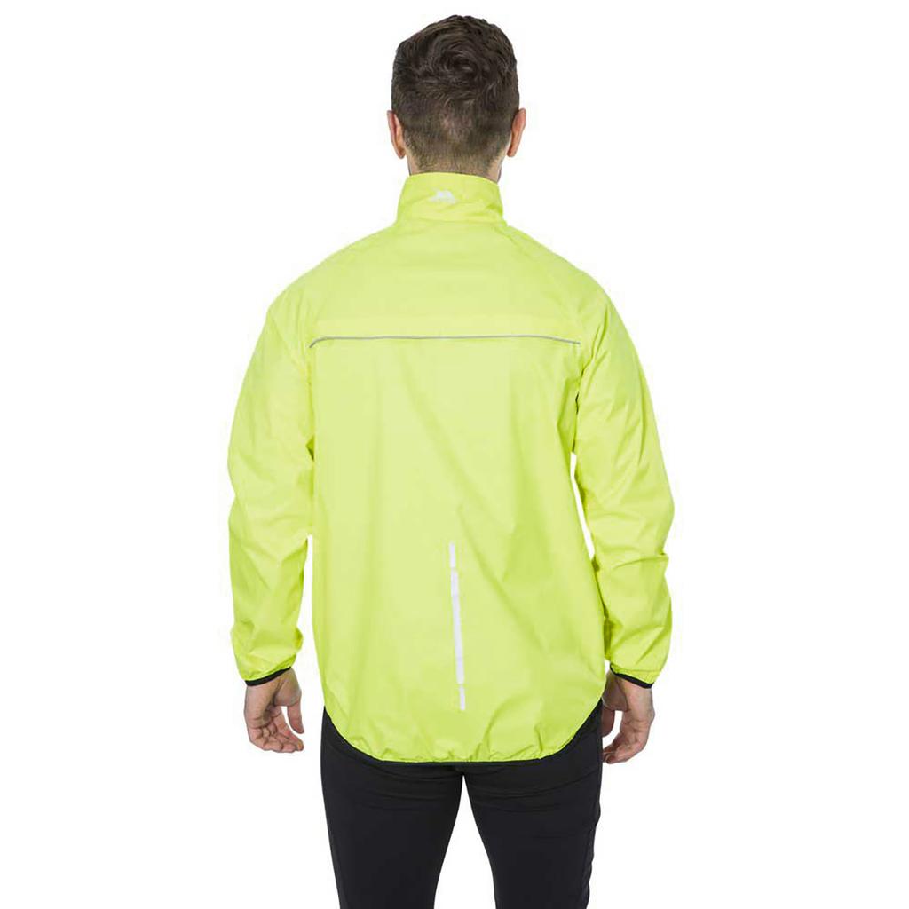 Mens Retract Hi-Vis Packaway Waterproof Jacket.