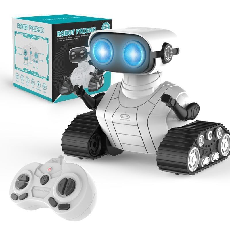 Перезаряжаемый 2,4G RC Танцующий Робот Игрушка Светодиодные Мигающие Глаза Звук Световой Эффект Робот на Пульте Управления для Детей Мальчиков Девочек
