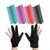 Термостойкая перчатка для укладки с 3 пальцами для выпрямителя для волос, расчески, термостойкий нейлон, углеродное волокно, моющийся дизайн