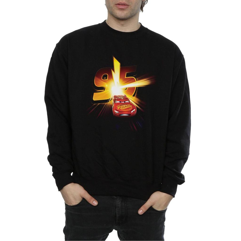 Disney Mens Cars Lightning McQueen Burst Sweatshirt