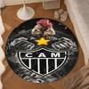 1PC rug Love For Atlético  Round mat Home Decor, Chair rug For livingroom,Bedroom, doormat home decor Birthday Gift Christmas Gifts