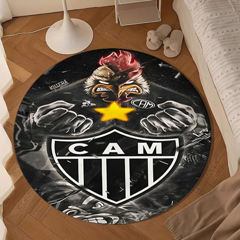 1PC rug Love For Atlético Round mat Home Decor, Chair rug For livingroom,Bedroom, doormat home decor Birthday Gift Christmas Gifts