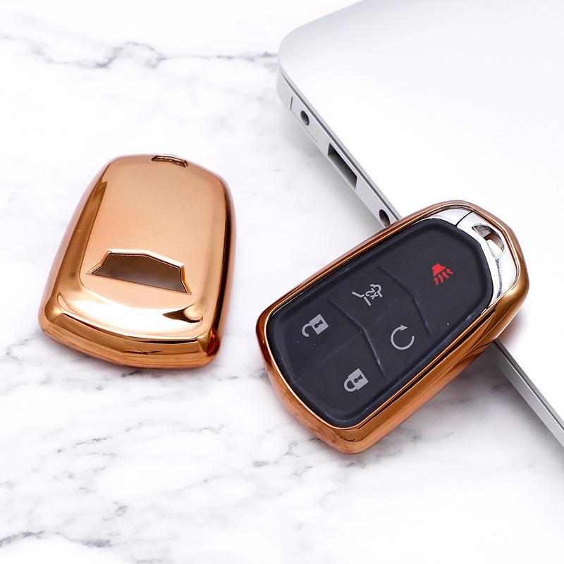 Cadillac Key Case: Fits XT5, XT4, CT5, XT6, ATS-L - Half-Pack Keychain Included