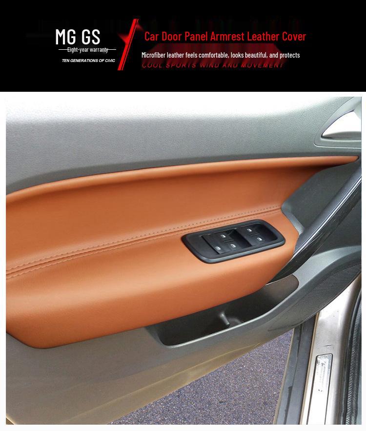 MG GS Door Panel Armrest Leather Cover - Interior Modification & Protection