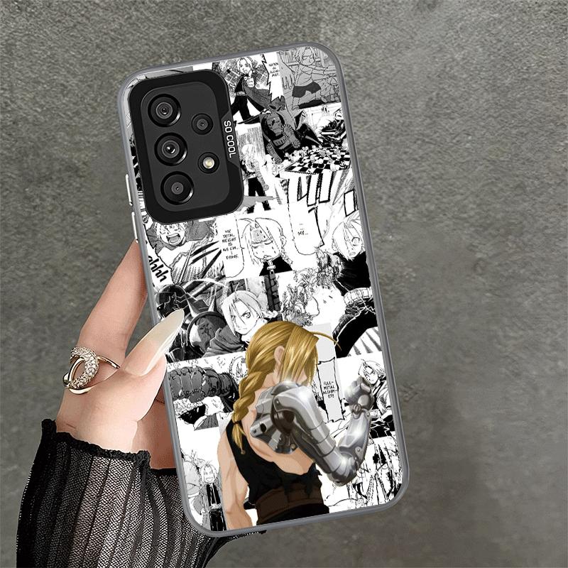 F-ullmetal A-Alchemist Аниме Ударопрочный Чехол для Телефона для Samsung A17 A16 A15 A14 A37 A57 A36 A56 A26 A35 A55 A25 A34 A54 A24 A13 A