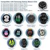 Кожаный ремешок без зазоров для Samsung Galaxy Watch 7 6 5 4 40 44 мм Ремешок с металлической пряжкой Quick fit для Galaxy Watch6 4 classic 43 47 мм