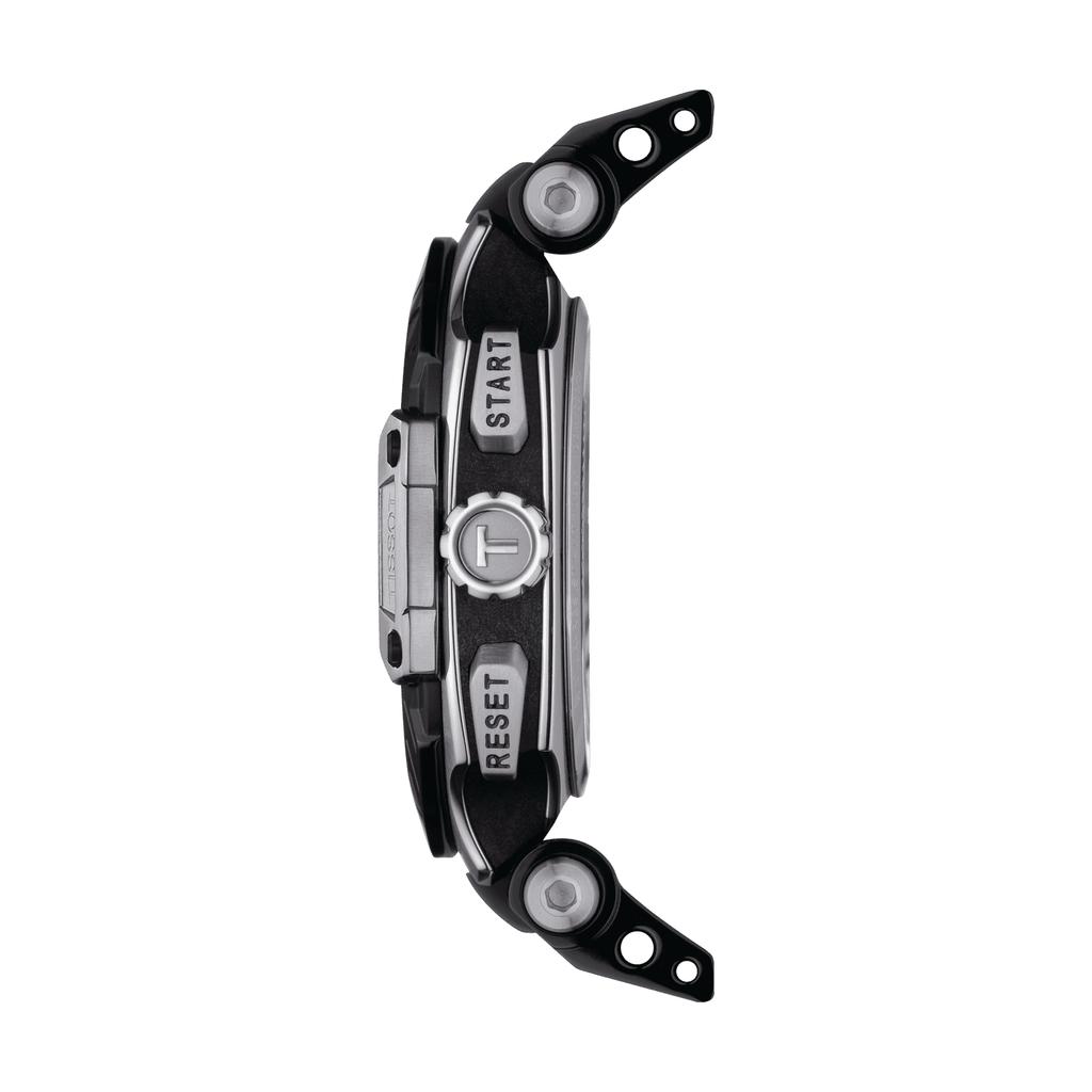 Tissot Мужские модные часы T115.417.27.057.01 с кожаным ремешком и черным циферблатом