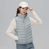 Легкий пуховый жилет женский 2024 осень-зима новый 90% белый утиный пух терможилет универсальный воротник-стойка короткий