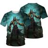 Summer Mens T-shirt Egyptian Pharaoh 3D Printed Short Sleeved Retro Style T Shirt Quick Drying Men's Round Neck Loose Tops