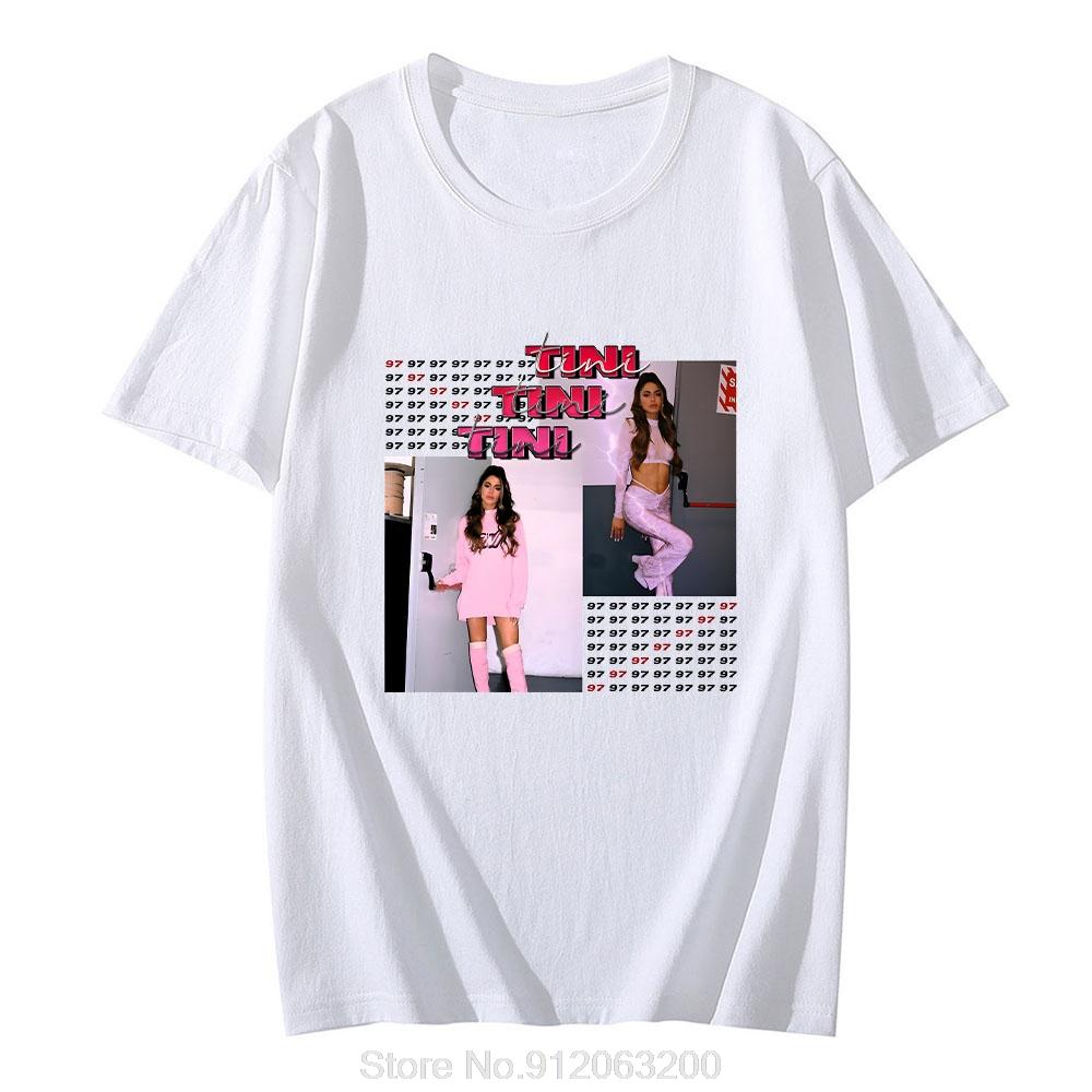 Tini Stoessel Aesthetic New Unisexs Clothing Print Oversized Tshirt High Quality Fashion Cotton Tshirt Cute Fitness T Shirt Tops