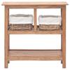 Console Table Solid Mahogany Wood 69 X 28 X 70 Cm