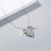 Woman Jewelry Flying Heart Glow Locket with Rose Wings Magic Glow In The Dark Jewelry Necklace