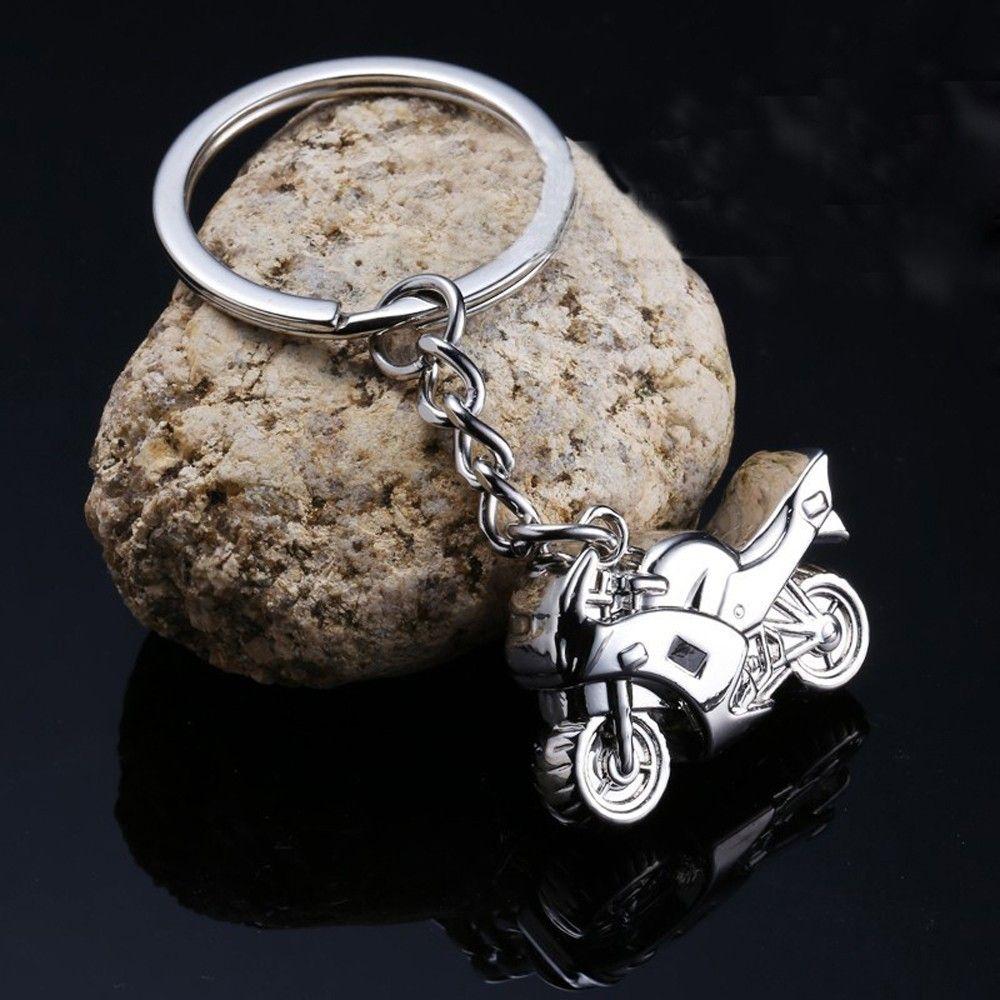 Gifts Mini Motorcycle Motor Shape Key Rings Key Chain Cool Car Key Ring 3D Motorcycle Design