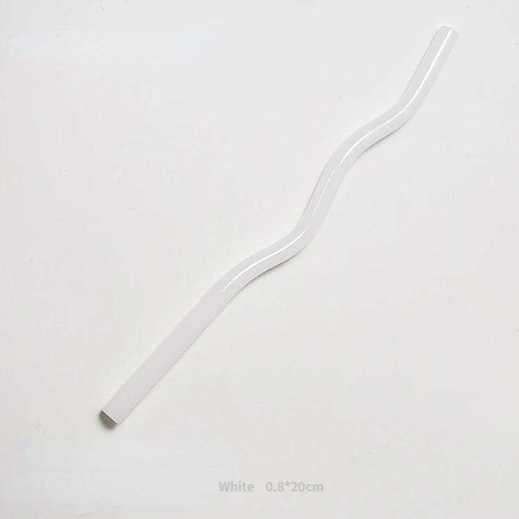 Многоразовая стеклянная соломинка с длинной ножкой, стеклянная соломинка оптом, термостойкие стеклянные соломинки для питьевой воды, экологически чистая посуда для напитков