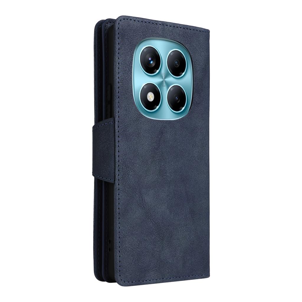 For Xiaomi Redmi Note 14 Pro 4G Case Zipper Wallet Leather Stand Phone Cover Rivet Decor