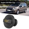 Engine Oil Filler Cap Fuel Filler Tank Cover for Peugeot Citroen 1180F9