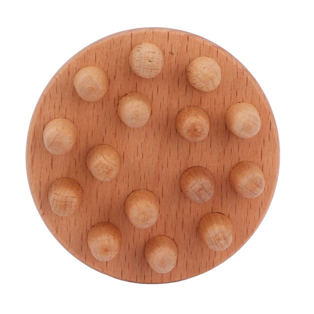 Mushroom Shape Wood Mushroom Massager Ergonomic Handle Wood Massage Tool  Full Body Use