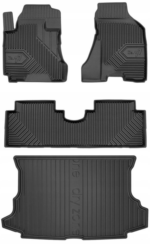 Set 77 Floor Mats And Mats Kia Sportage 2 2004-2010