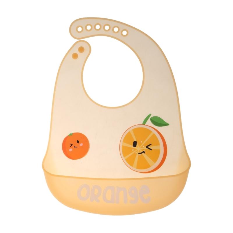 Детский силиконовый слюнявчик мультяшный слюнявчик для кормления водонепроницаемый детский для мальчика девочки моющийся слюнявчик защита от пролитой еды с карманом для еды