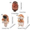 Cute Hippopotamus Hanging Flower Pot Cartoon Otter Bonsai Ornaments  Micro-landscape Accessories