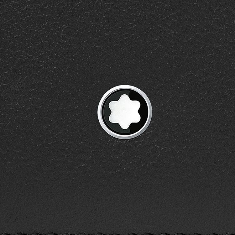 Montblanc Шедевр Выбор Шестиугольный Узор Телячья Кожа Держатель для Паспорта Мужские аксессуары Черный 131262