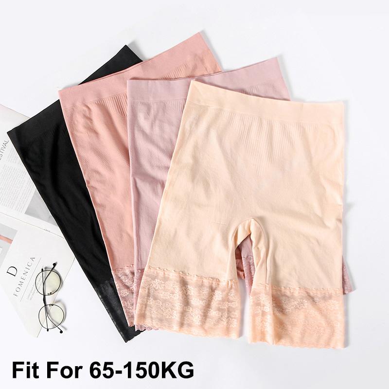 60-150 кг, большие размеры, защитные короткие брюки, женские летние сексуальные кружевные эластичные защитные шорты с защитой от натирания, женские