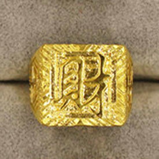Вьетнамское латунное позолоченное мужское регулируемое кольцо с мантрой из шести слогов: Украшения, вдохновленные европейскими монетами