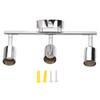 3 LED Track Light Base Adjustable Flexibly Rotatable 3 Way Ceiling Spotlight Base for Bedroom