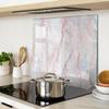 Tempered Glass Kitchen Serving Board with Graphics Marble 60x52 cm