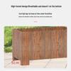 Hualongdun Extra Large Carbonized Wood Rectangular Planter Box