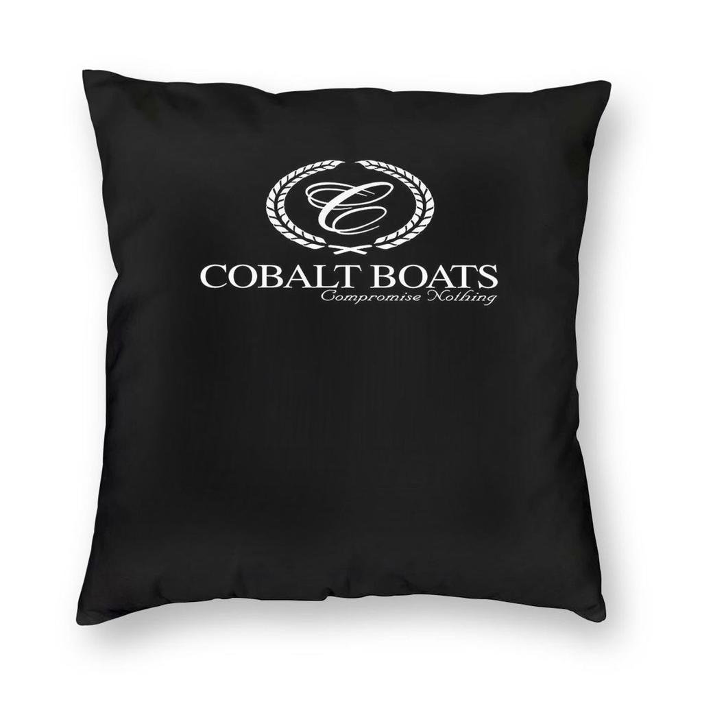 Логотип Cobalt Boats Квадратная Наволочка Полиэстер Лен Бархатный Узор Молния Декоративная Наволочка для Подушки Подушка для Кровати Чехол Оптовая Продажа