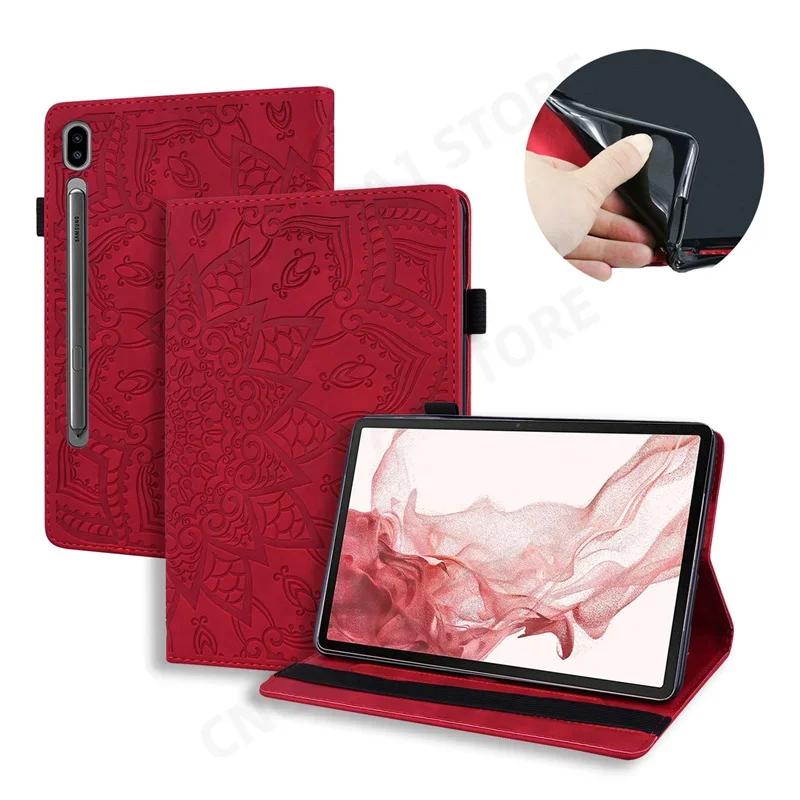 Business Funda for Samsung Galaxy Tab S11 Ultra S10 Lite S9 FE S8 Plus S7 14.6 12.4 11 Inch Wallet Case Cover with Soft TPU Back