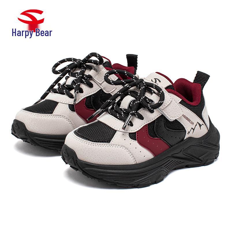 Hapi Bear Kids' Casual Sneakers, Spring/Autumn, Lightweight Woven Fabric for Boys & Girls