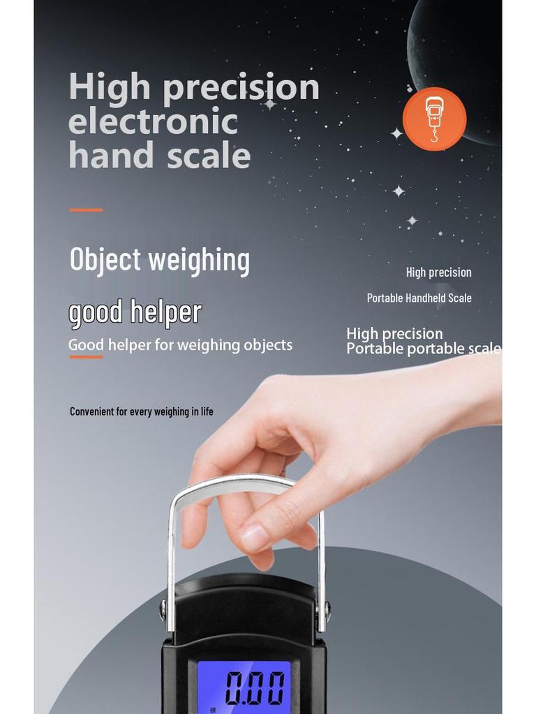 Портативные высокоточные электронные весы с рулеткой и пружинным подвесом