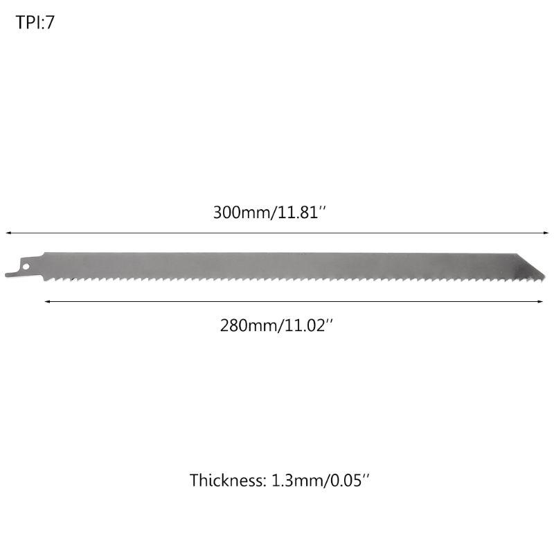 Нержавеющая сталь 300 мм Сабельная пила с мелким зубом Эффективна для резки дерева Аксессуары для деревообрабатывающих инструментов