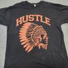 Alstyle Shirt Mens XL Black Hustle Headdress Graphic Tee Heavyweight Crewneck Unisex T-Shirt