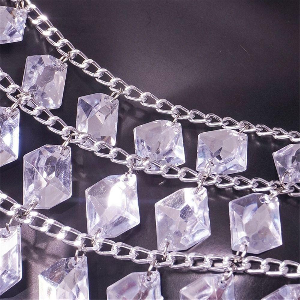 Серебряный Металлический Сундук с Драгоценными Камнями Украшения Стразы Декор Бретели Бикини Сексуальный Женский Полый Корсет