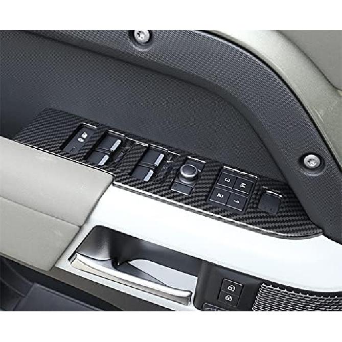 ABS Углеродное волокно Накладка на кнопку стеклоподъемника двери автомобиля для Land Rover Defender 110 130 2020-2022