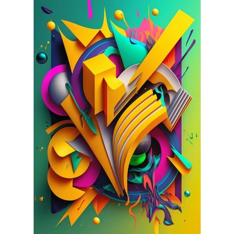 Nordic Abstract Geometric Canvas Prints Modern Aesthetic Wall Art for Living Room Gallery Decor