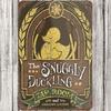 Жестяная табличка The Snuggly Duckling Tap Room Настенный постер Декор Смешной Ретро Бар Кофейня Паб Подарок Настенный декор Табличка 12x8 дюймов