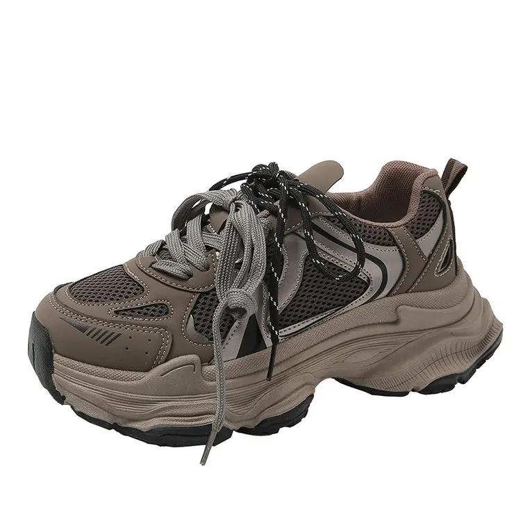 Fashion Shoes Women's Spring and Autumn 2024 New Women's Shoes All-match Thick-soled White Sneakers Fashion Casual Shoes