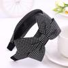 Корейская повязка на голову с большим бантом и заколкой в виде зубцов