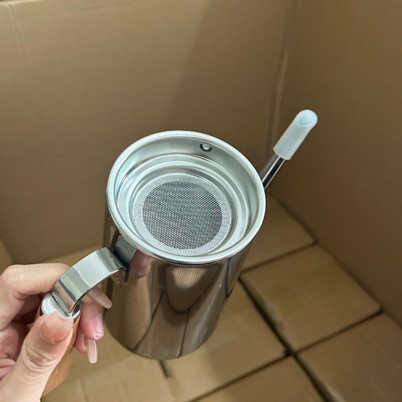 304 Нержавеющая сталь масляный фильтр, кухонный горшок с сетчатым фильтром, фильтр для остатков масла, бытовой горшок для хранения утечки масла