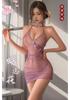 Сексуальное нижнее белье новый китайский национальный стиль сексуальная ципао форма чистая страсть фиолетовый шарм ретро пряжка ципао комплект