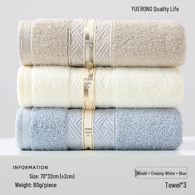 Soft, Absorbent Cotton Bath Towel for Adults – Thick, Non-Shedding, Ideal for Face Wash and Home Use