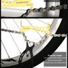 RIDERACE Bike Chain Wear Indicator Checker Bicycle Gauge Measurement Ruler Portable Road Cycling Chain Replacement Repair Tools