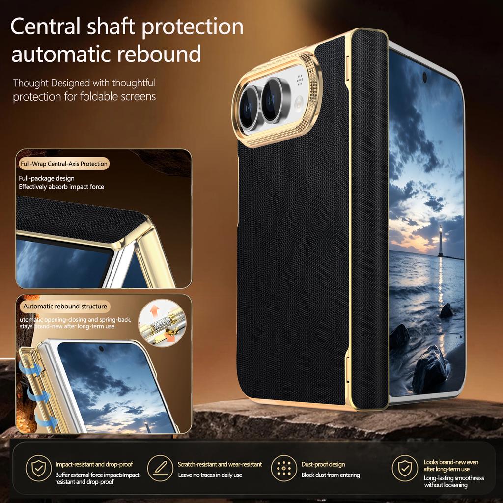 For iPhone Ultra 5G Case Luxury Leather Matte Skin-Friendly Shockproof Protection Hard Back Cover Accessories For iPhone 18 Fold
