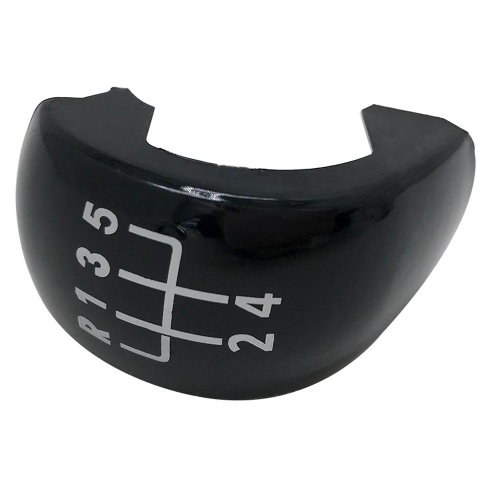 5-скоростная ручка переключения передач, кнопка-кнопка, крышка, пластиковый хром, черный, серебристый цвет для Skoda Octavia MK2 II (04-08), II ФЛ (08-11)