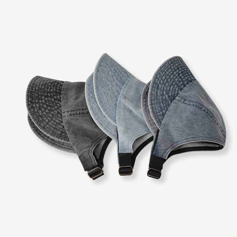 Складная широкополая джинсовая шляпа женская регулируемая пляжная шляпа-ведро летняя защита от солнца козырьки рыбацкая кепка панама