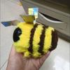 Фигурка пчелы Брелок для сумки Милый желтый животный кулон Мини-украшение для дисплея Подарок, вдохновленный игрой/фильмом
